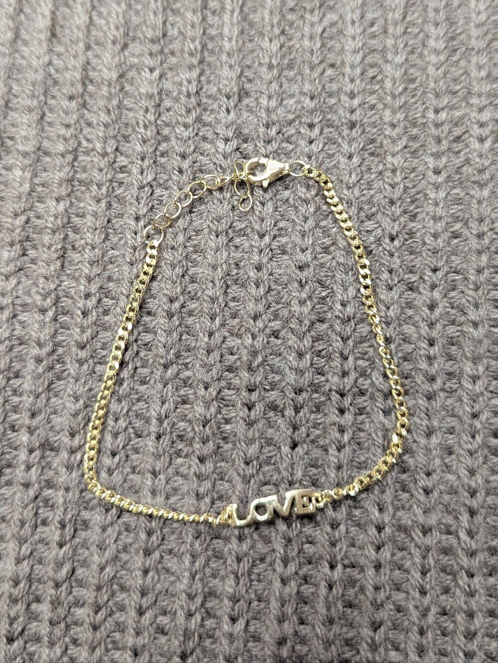 LOVE Gold Tone Bracelet